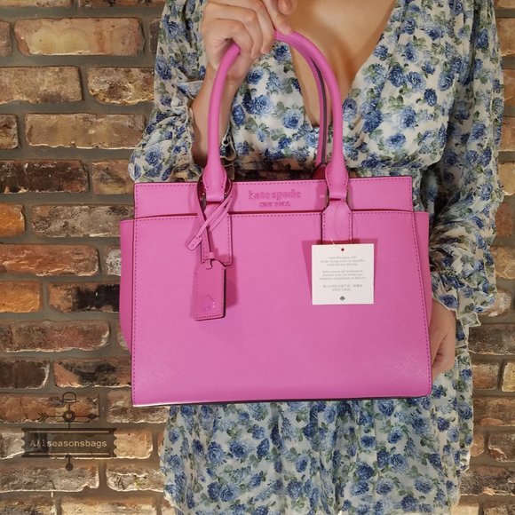 Bright Peony Kate Spade Cameron Medium Satchel NWT - Picture 2 of 7